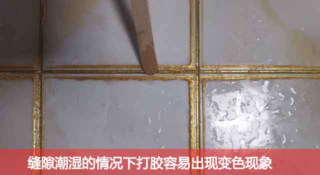 瓷磚不做美縫，導致黑邊效果