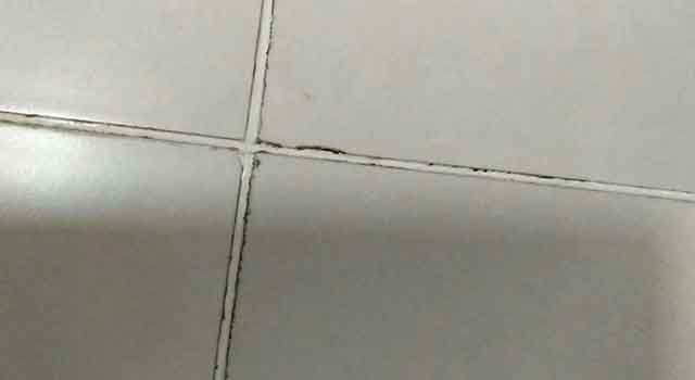 瓷磚不做美縫，導致黑邊效果
